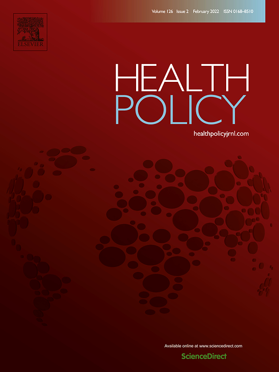Authors from the Faculty of Management published an research article in the prestigious Health Policy journal