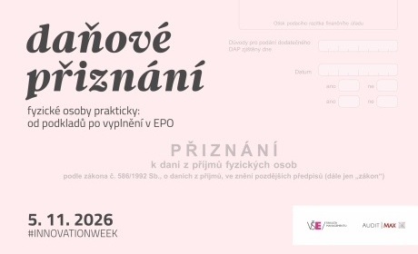 AUDIT MAX: Daňové přiznání fyzické osoby prakticky – od podkladů po vyplnění v EPO