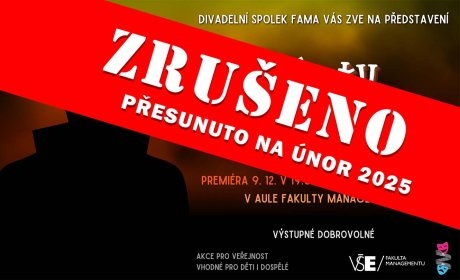 ZRUŠENO: S čerty nejsou žerty: představení studentského divadelního spolku FaMa